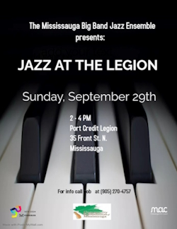 Jazz at the Legion - Sept 29